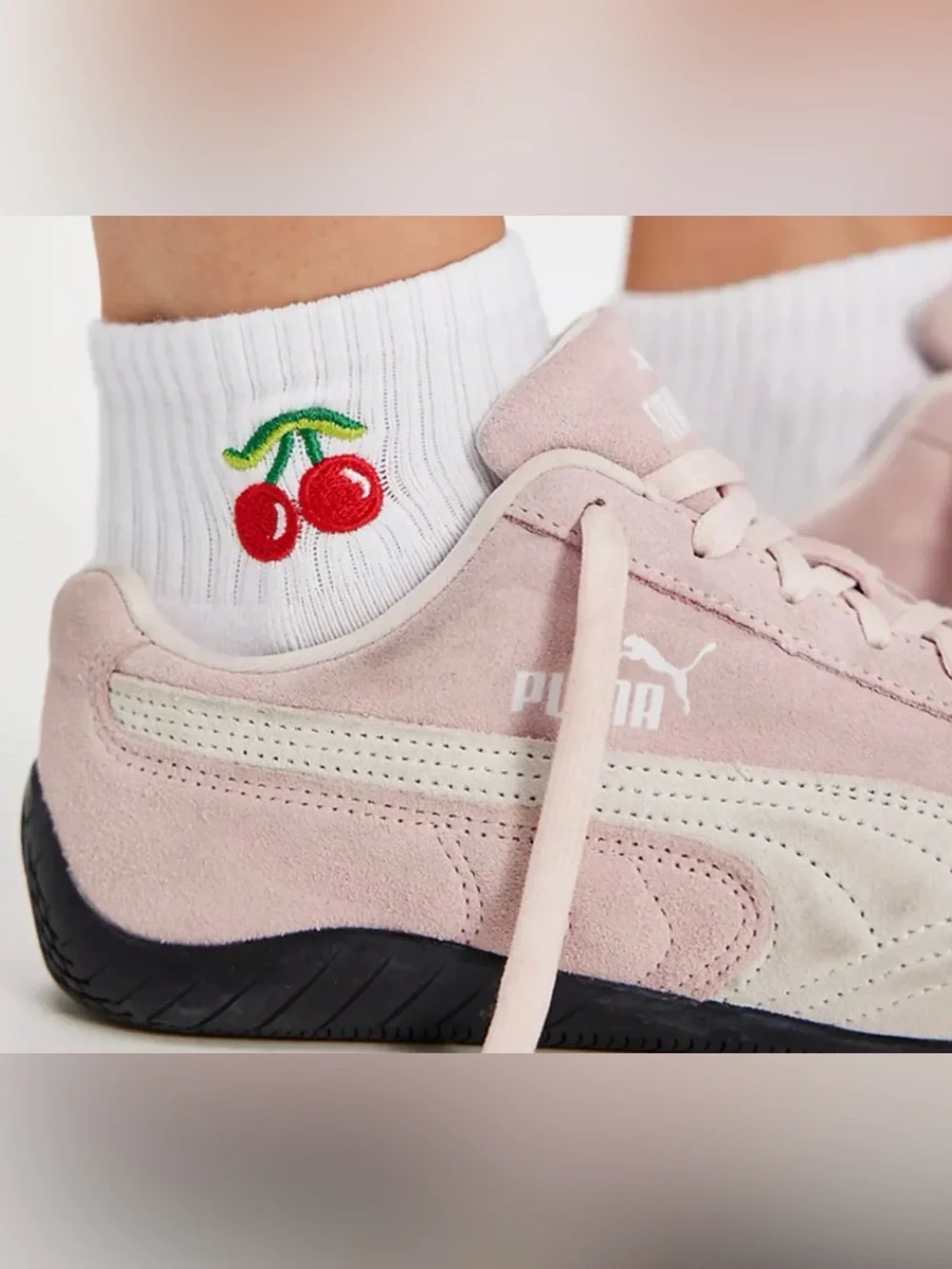 Souls Very Cherry Grip Socks - NWT!